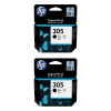 HP 305 (6ZD18AE) Pack 2x cartucho de tinta negro (original) 093128 - 1