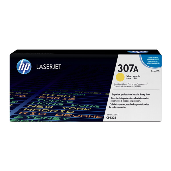 HP 307A (CE742A) toner amarillo (original) – imagen 2