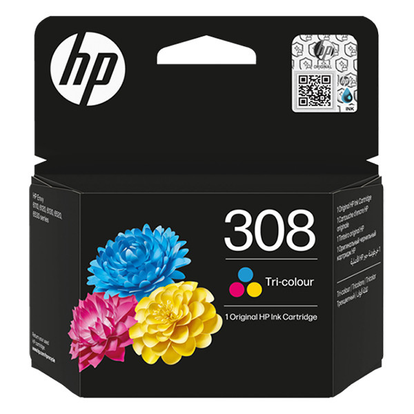 HP 308 (7FP20UE) cartucho de tinta color (original) 7FP20UE 055613 - 1