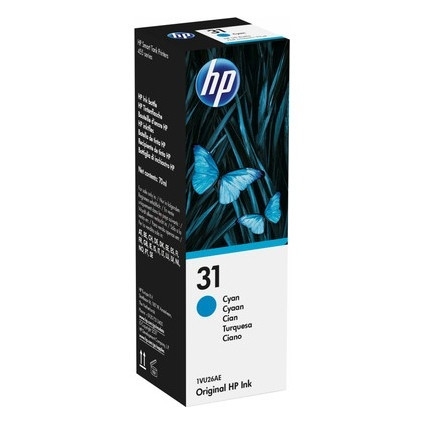 HP 31 (1VU26AE) botella de tinta cian (original) – imagen 3