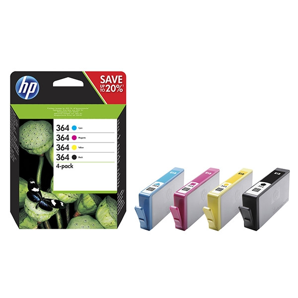 HP 364 (N9J73AE) multipack negro/cian/magenta/amarillo (original) – imagen 3
