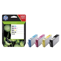 HP 364 (N9J73AE) multipack negro/cian/magenta/amarillo (original) N9J73AE 044520