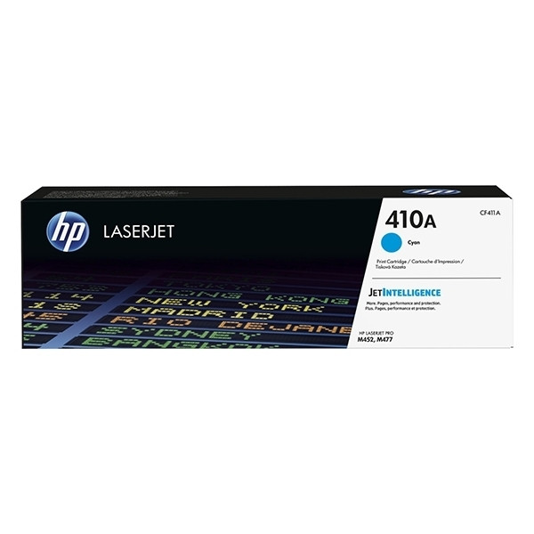 HP 410A (CF411A) toner cian (original) – imagen 4