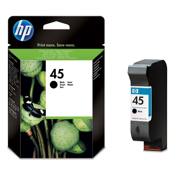 HP 45 (51645AE) cartucho de tinta negro (original) XL 51645AE 030130 - 1