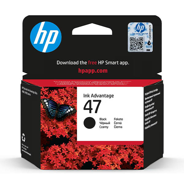 HP 47 (6ZD21AE) cartucho de tinta negra (original) 055620 - 1