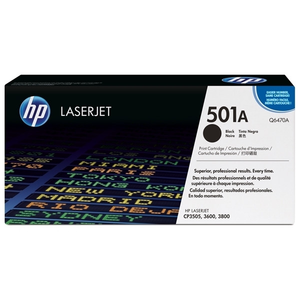 HP 501A (Q6470A) toner negro (original) Q6470A 039580 - 1