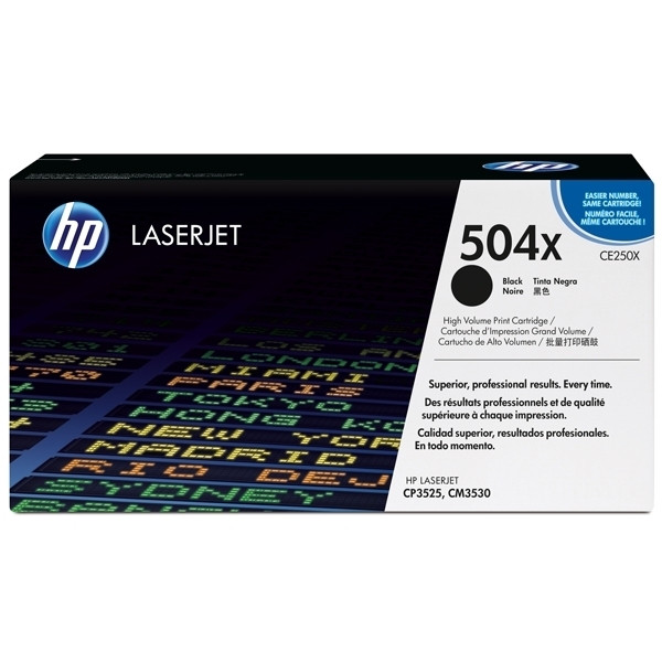 HP 504X (CE250X) toner negro XL (original)