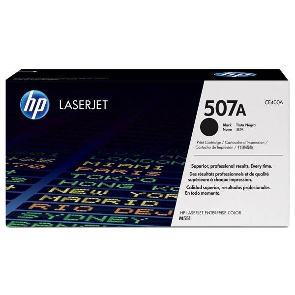 HP 507A (CE400A) toner negro (original) – imagen 2