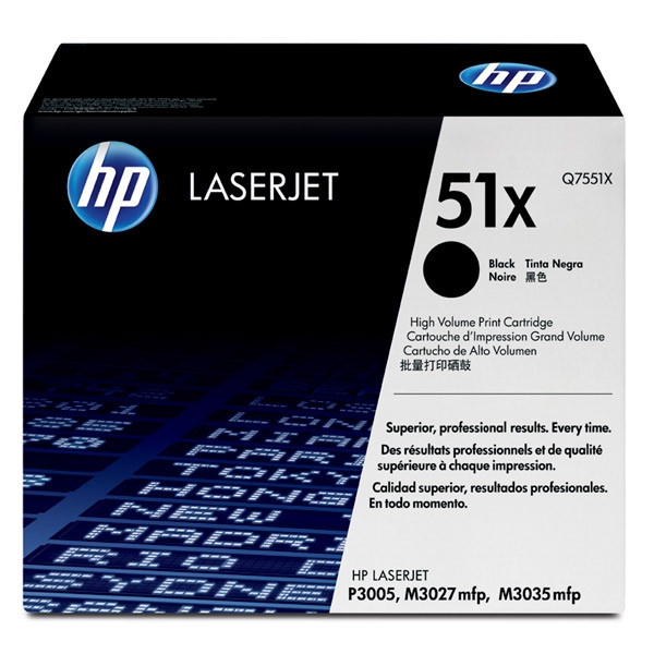 HP 51X (Q7551X) toner negro XL (original) Q7551X 039725 - 1