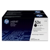 HP 53XD (Q7553XD) multipack 2x toner negro XL (original) 054078 - 1