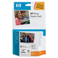 HP 57 Pack Photo Starter 60 hojas de papel fotográfico (original) Q7942AE 031265