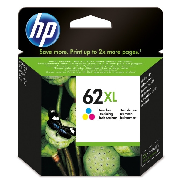 HP 62XL (C2P07AE) cartucho de tinta tricolor XL (original) C2P07AE 044414 - 1