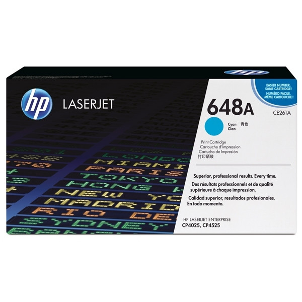 HP 648A (CE261A) toner cian (original) – imagen 3