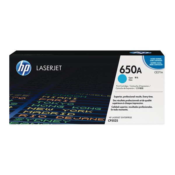 HP 650A (CE271A) toner cian (original) CE271A 039964 - 1