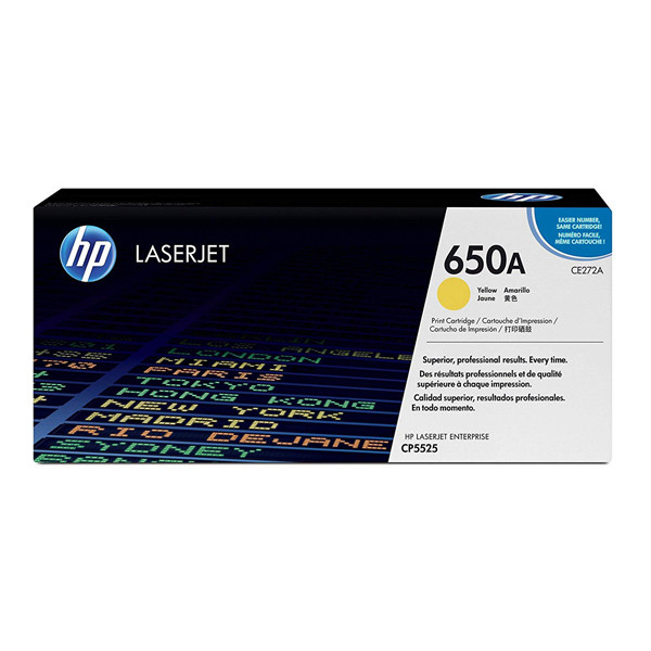 HP 650A (CE272A) toner amarillo (original) CE272A 039966 - 1