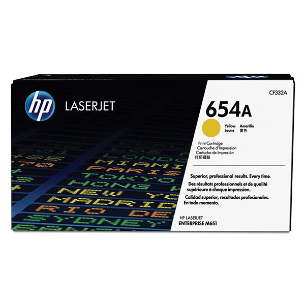 HP 654A (CF332A) toner amarillo (original) CF332A 054796 - 1