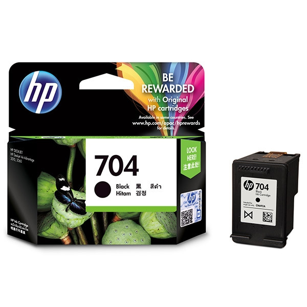 HP 704 (CN692A) cartucho de tinta negra (original) CN692A 044106 - 1