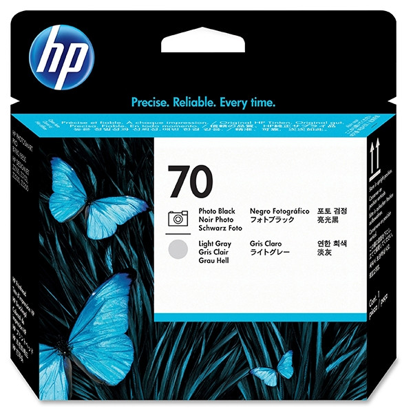 HP 70 (C9407A) cabezal de impresión negro foto y gris claro (original) – imagen 2