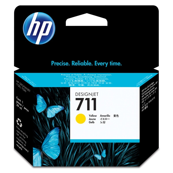 HP 711 (CZ132A) cartucho de tinta amarillo (original) CZ132A 044200 - 1