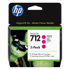 HP 712 (3ED78A) pack 3x cartucho de tinta magenta (original)