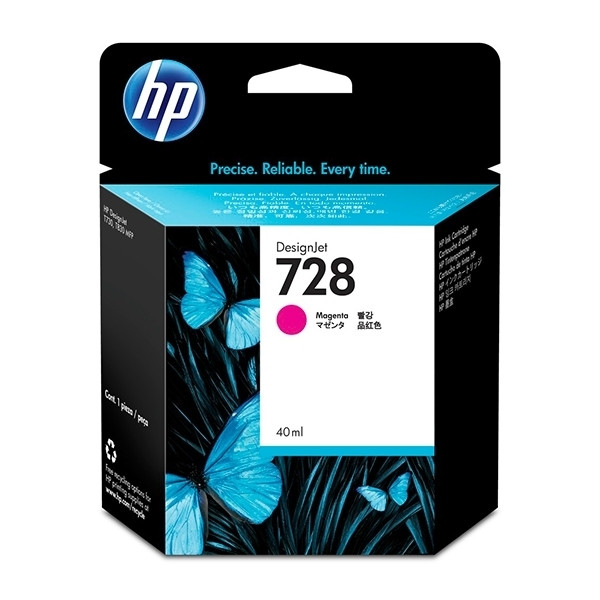 HP 728 (F9J62A) cartucho de tinta magenta (original) F9J62A 044486 - 1