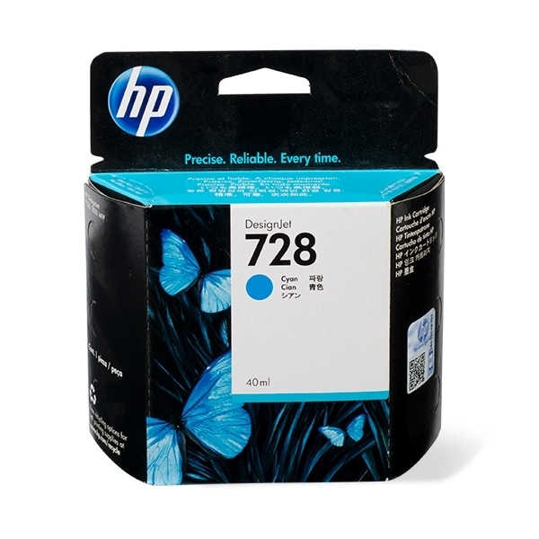 HP 728 (F9J63A) cartucho de tinta cian (original) F9J63A 044484 - 1