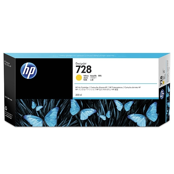 HP 728 (F9K15A) cartucho amarillo XXL (original) F9K15A 044502 - 1