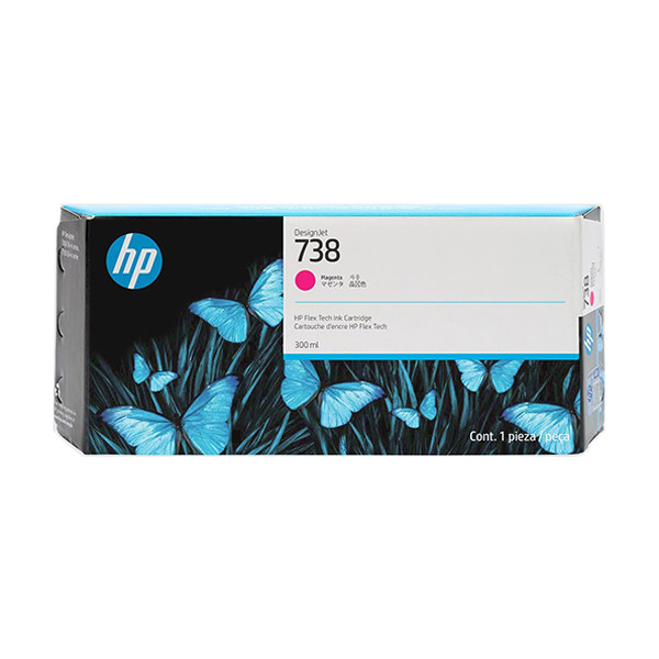 HP 738 (676M7A) cartucho de tinta magenta XL (original) 676M7A 093290 - 1