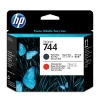 HP 744 (F9J88A) cabezal de impresión negro mate y rojo cromático (original) 055102 - 1