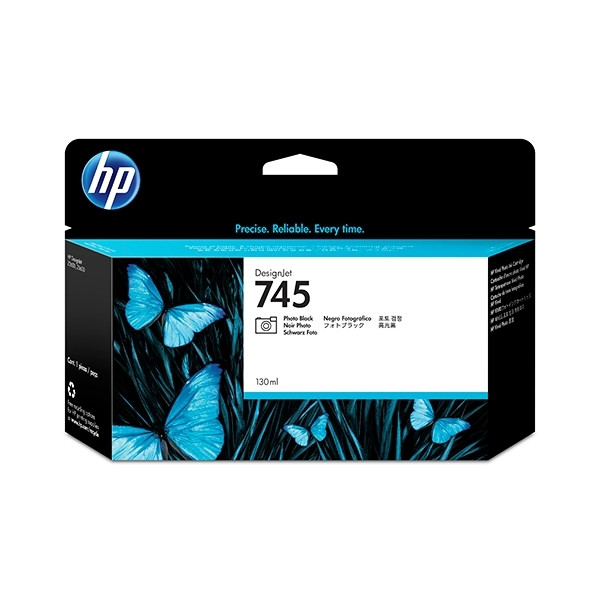 HP 745 (F9J98A) cartucho negro foto (original) F9J98A 055080 - 1