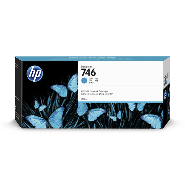 HP 746 (P2V80A) cartucho de tinta cian (original) – imagen 2