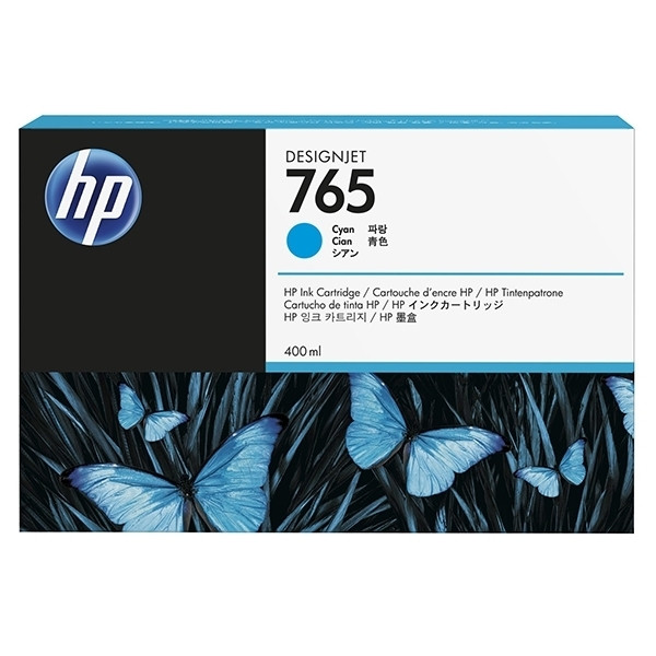 HP 765 (F9J52A) cartucho de tinta cian (original) F9J52A 044434 - 1