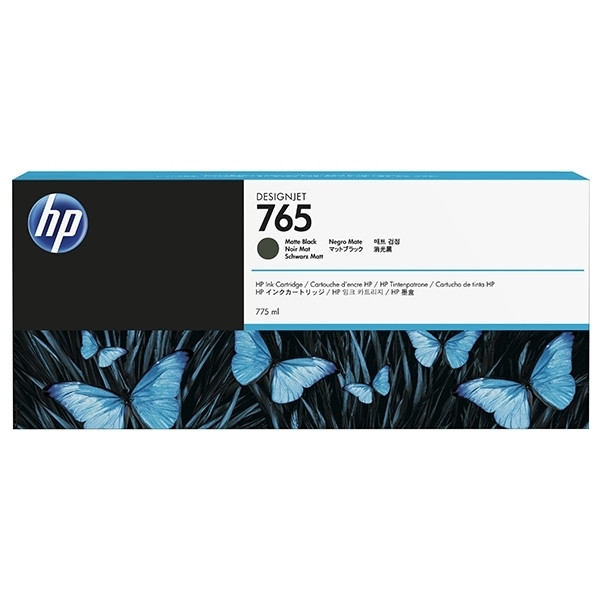 HP 765 (F9J55A) cartucho de tinta negro mate (original) F9J55A 044428 - 1