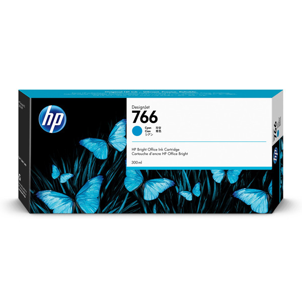 HP 766 (P2V89A) cartucho de tinta cian (original) P2V89A 044674 - 1