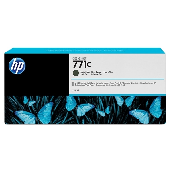 HP 771C (B6Y07A) cartucho de tinta negro mate (original) B6Y07A 044240 - 1