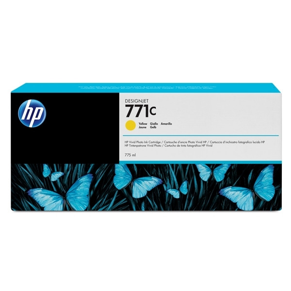 HP 771C (B6Y10A) cartucho de tinta amarillo (original) – imagen 2