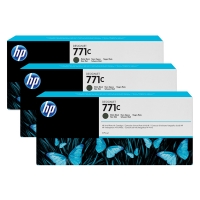 HP 771C (B6Y31A) multipack negro mate 775ml 3 cartuchos (original) B6Y31A 044256