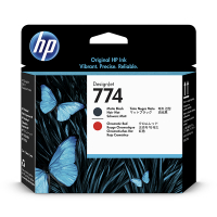 HP 774 (P2V97A) cabezal de impresión negro mate y rojo cromático (original) P2V97A 055354