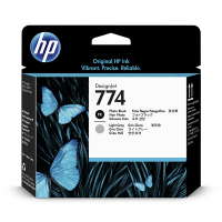 HP 774 (P2W00A) cabezal de impresión negro foto y gris claro (original) P2W00A 055360