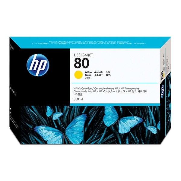 HP 80 (C4848A) cartucho de tinta amarillo XL (original) C4848A 031165 - 1