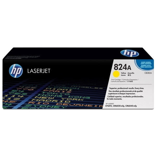 HP 824A (CB382A) toner amarillo (original) – imagen 2