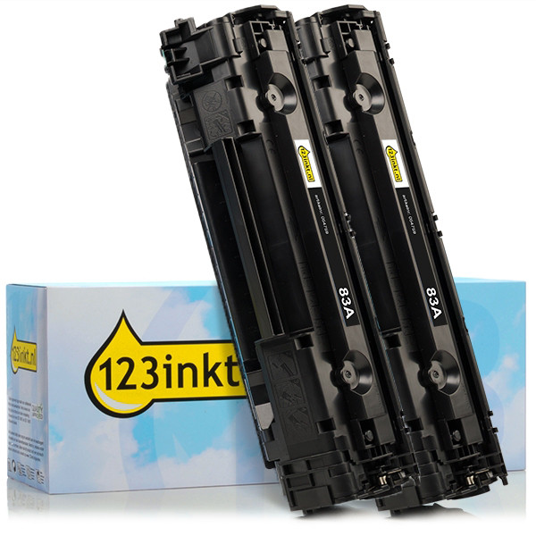 HP 83A (CF283A) Pack doble toner negro (marca 123tinta) CF283ADC 160709 - 1