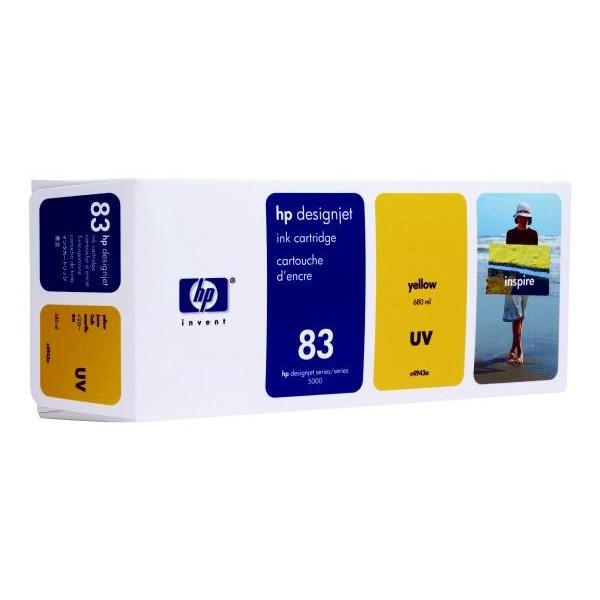 HP 83 (C4943A) cartucho de tinta amarillo (original) C4943A 031590 - 1