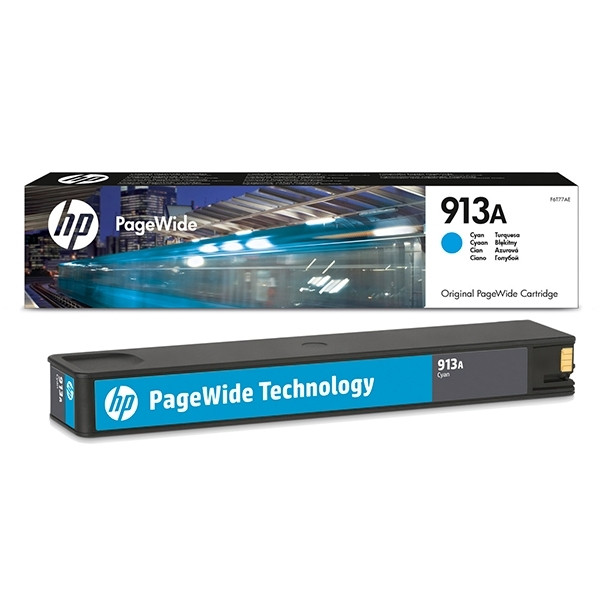 HP 913A (F6T77AE) cartucho de tinta cian (original) – imagen 2