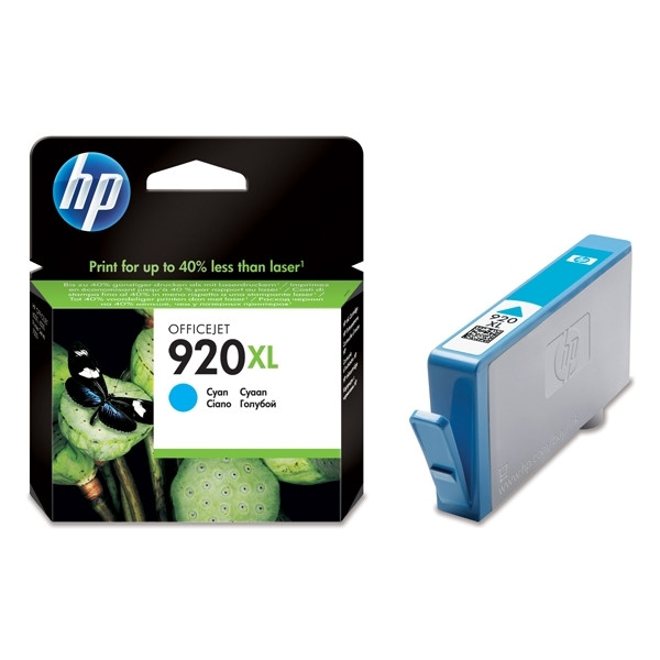 HP 920XL (CD972AE) cartucho cian XL (original) CD972AE 044018 - 1