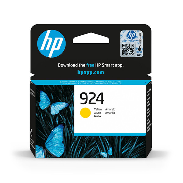 HP 924 (4K0U5NE) cartucho de tinta amarillo (original) 4K0U5NE 030980 - 1