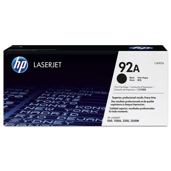 HP 92A (C4092A) toner negro (original) C4092A 032102 - 1