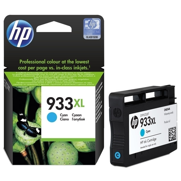 HP 933XL (CN054AE) cartucho de tinta cian XL (original) CN054AE 044148 - 1