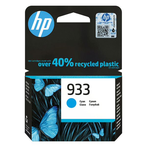 HP 933 (CN058AE) cartucho de tinta cian (original) CN058AE 044700 - 1