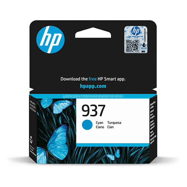 HP 937 (4S6W2NE) cartucho de tinta cian (original) 4S6W2NE 093310 - 1